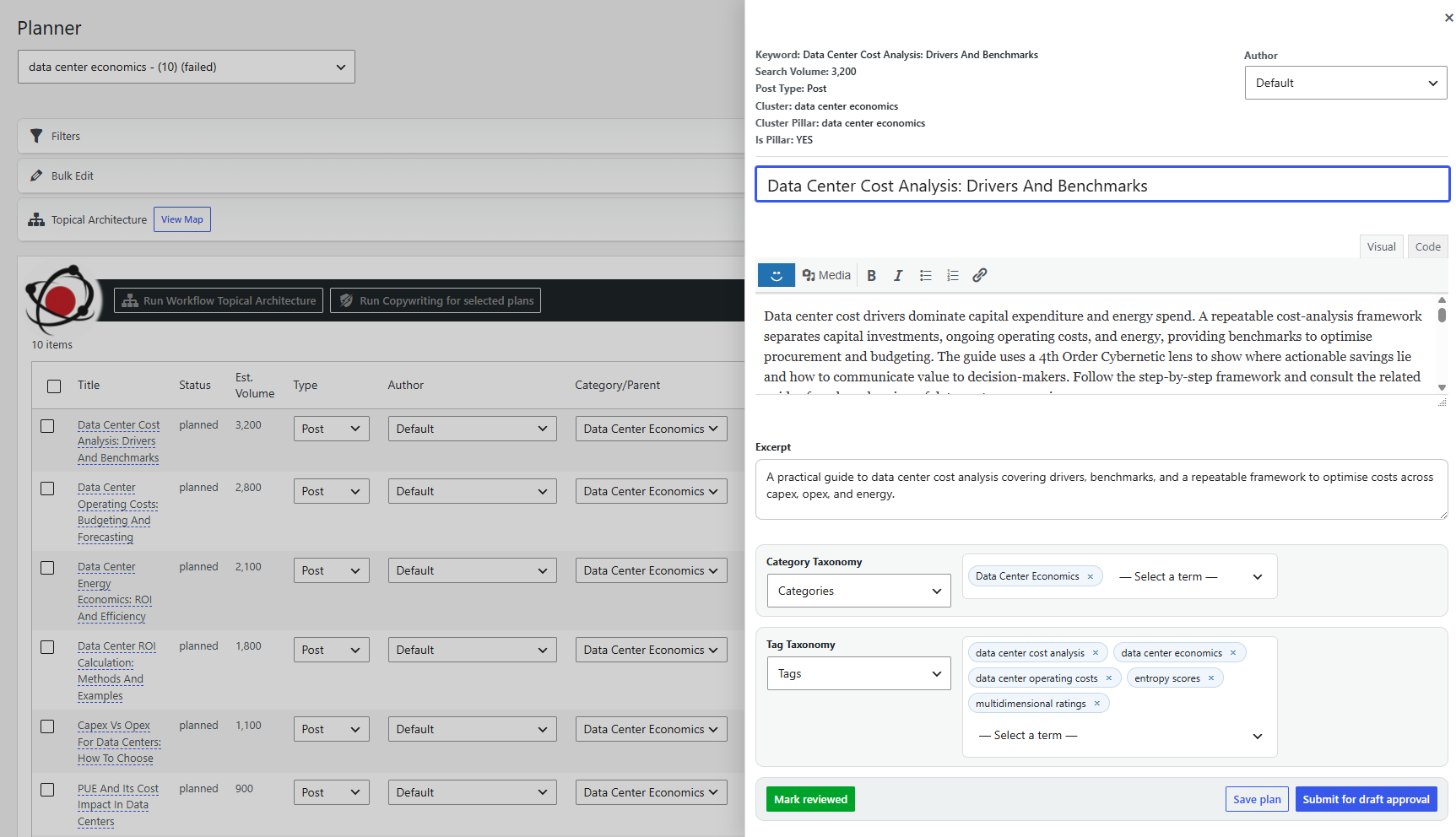 Workflow Genie AI draft review